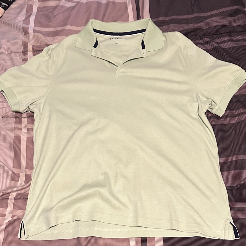 Club Room Men's Light Green Polo Shirt